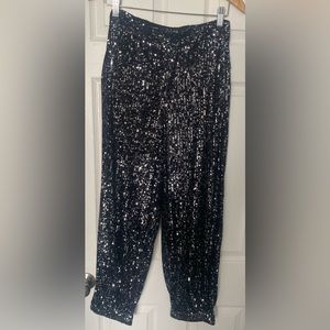 Black sparkly pants